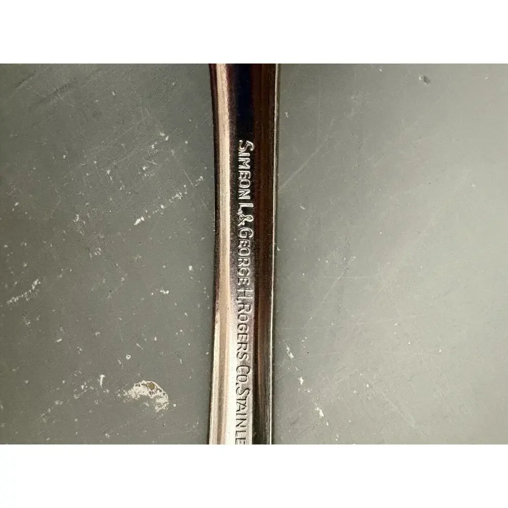 Vintage Rogers Adoration Stainless Serving Fork Simeon L & George H Rogers Co